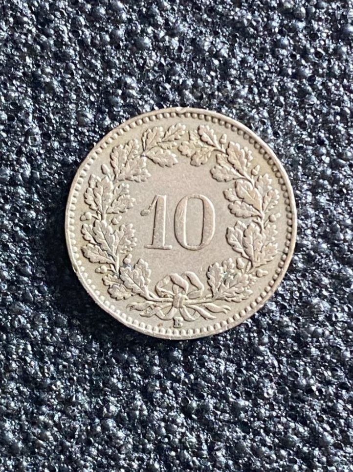Alle Münzen: 10 Rappen 1968 – Gebraucht aus Hünenberg von Ecila 1