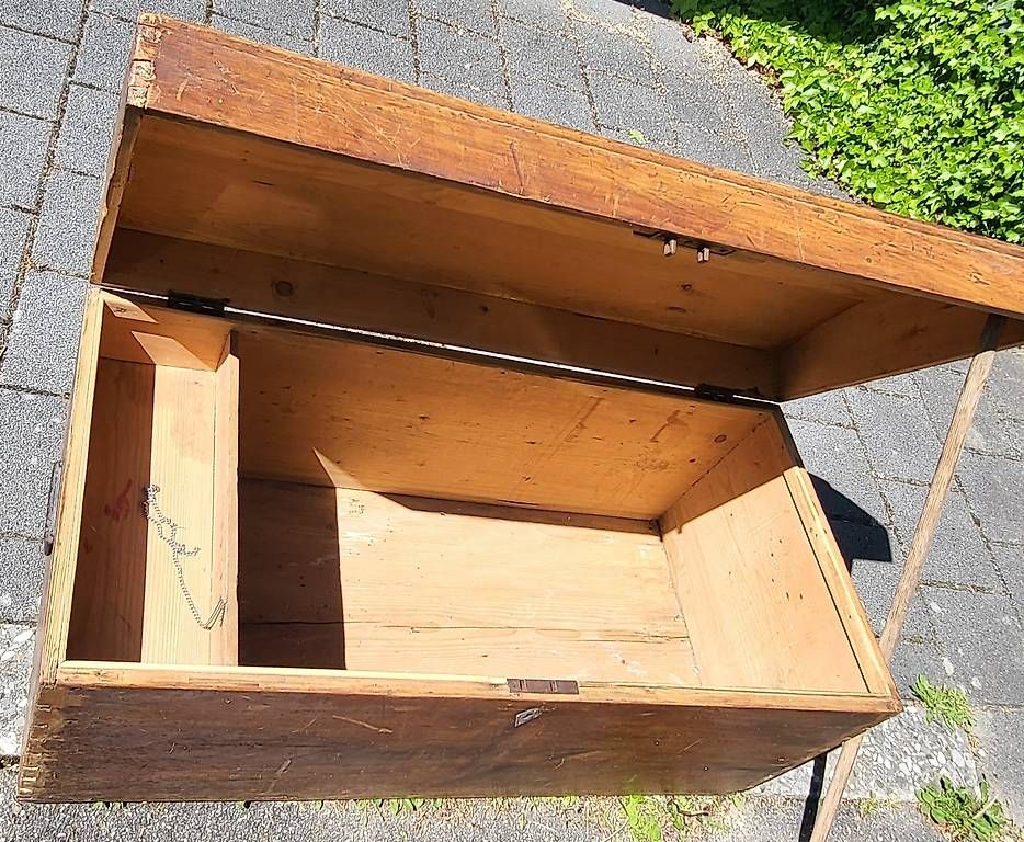 Coffres: Holz Truhe original Vintage  – D'occasion à Biberist par BosshardtG