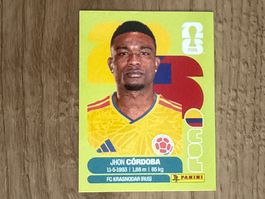 Panini FIFA World Cup 2026 Sticker Jhon Cordoba COL 18