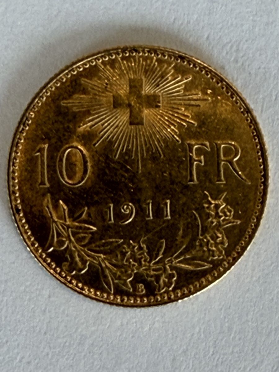 Tutti le monete: 10.- Vreneli 1911 (13) – Usato da Ballwil venduto da lukyluciano21