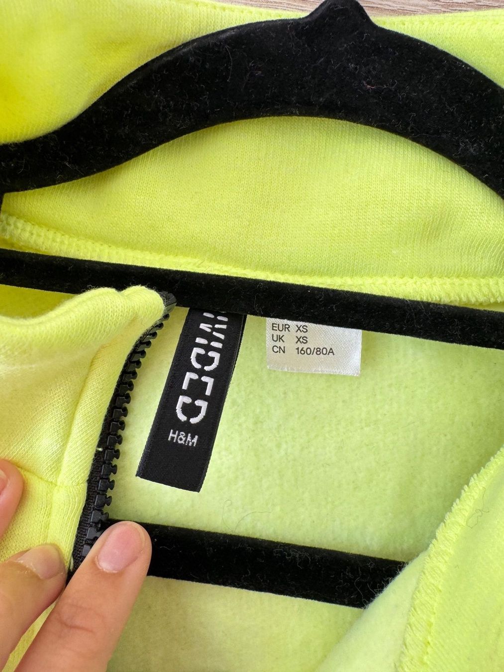 H&M Maglioni & Felpe: Sweat zippé jaune fluo – Nuovo (secondo la descrizione) da Montreux venduto da Izapechee 2