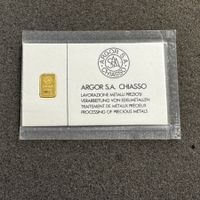 1 gramm Gold Barren Argor SA  - alt