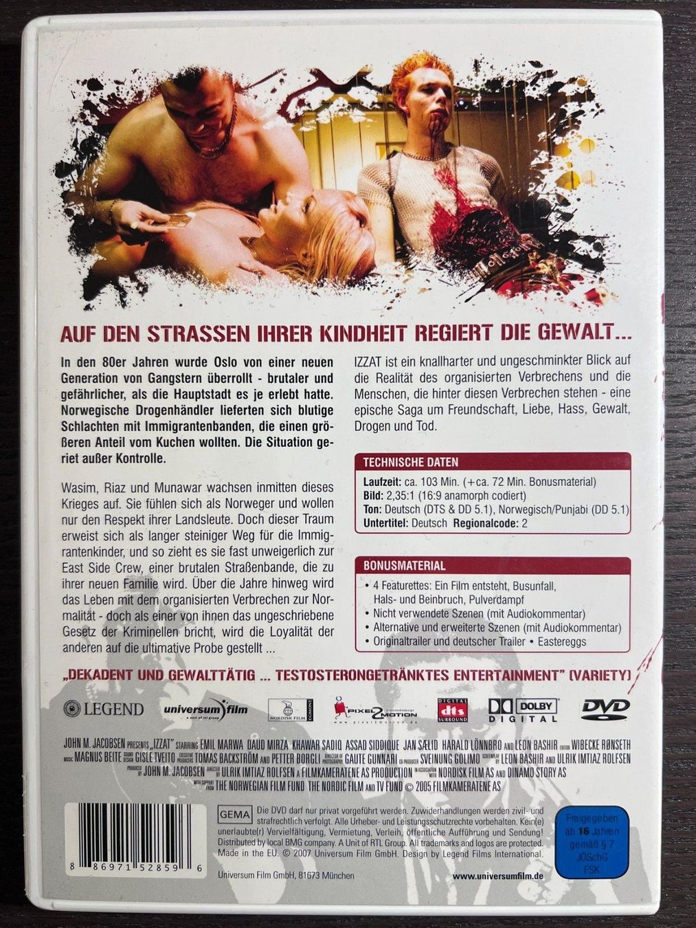 Tutti i DVDs: Izzat - A Killer Thriller – Usato da Zürich venduto da FilmFreunde 1