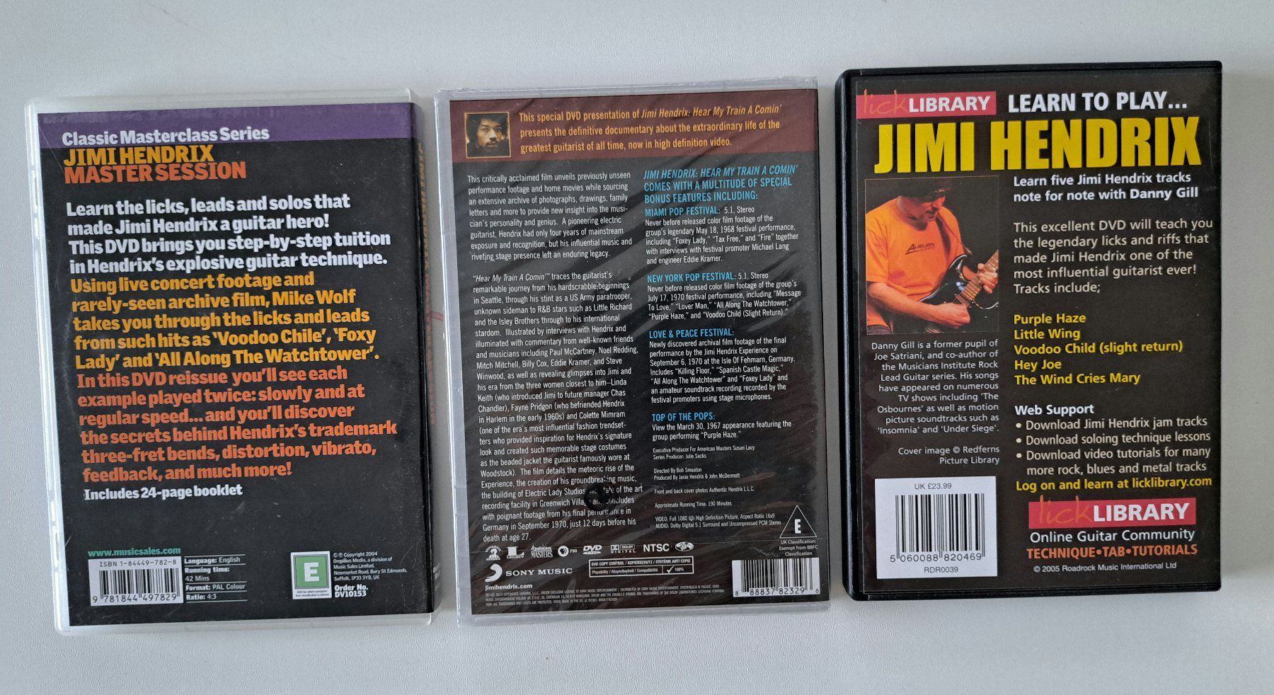 Tutti i DVDs: Jimi Hendrix DVD Sammlung – Nuovo (secondo la descrizione) da Igis venduto da magneto_hg 1