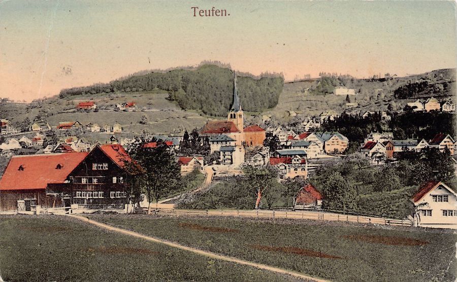 Cartoline postali: Teufen, gelaufen 1917 – Usato da Frauenfeld venduto da POML