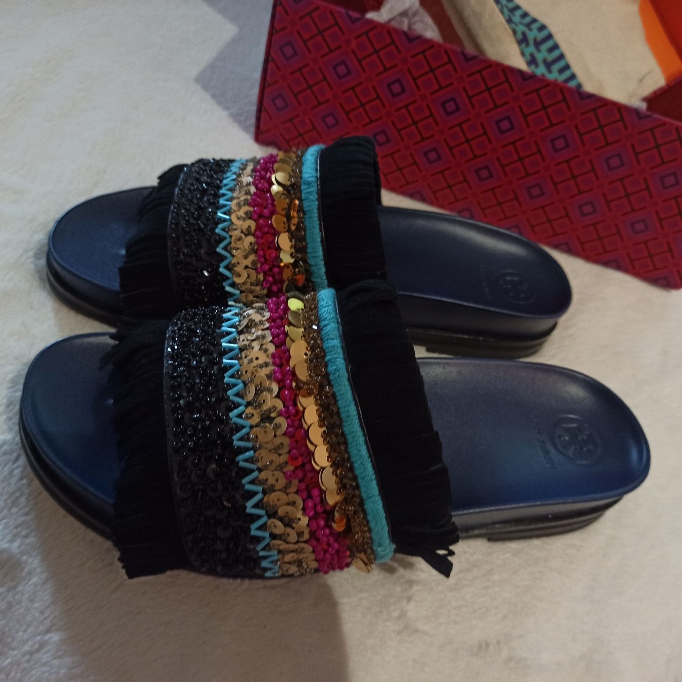 Scarpe da donna: Orginal Tory Burch Slide – Nuovo (secondo la descrizione) da Zürich venduto da mikosi