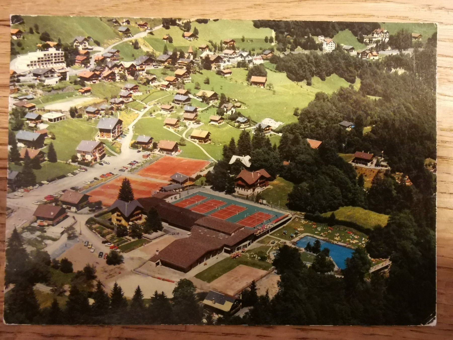 Cartoline postali: AK Champery, centre sportif, Valais / Wallis – Usato da Termen venduto da rowi13