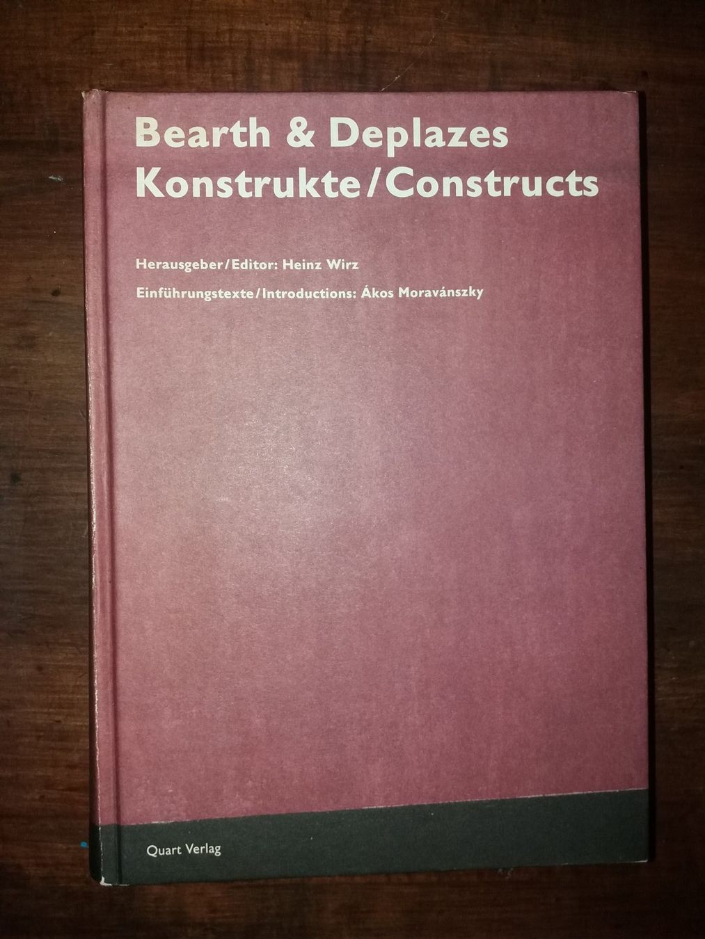 Bücher: BEARTH & DEPLAZES Konstrukte / Constructs ARCHITEKTUR – Gebraucht aus Welschenrohr von Regool