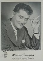 Werner Overheidt (1924-1994) Sänger - Autogramm