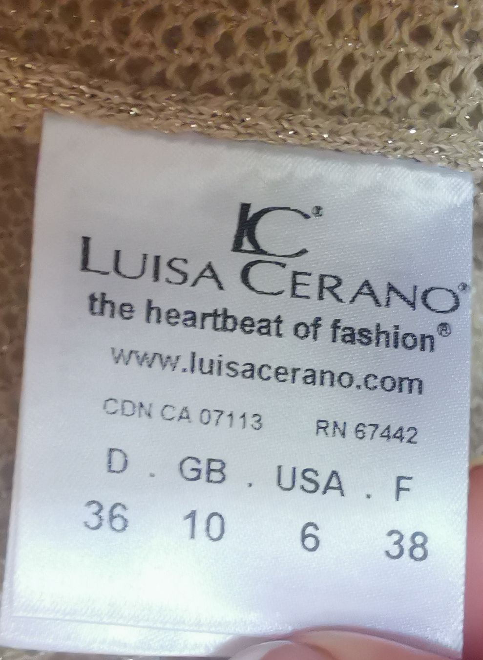 Luisa Cerano Jacken: Luisa Cerano, Sommerjäckli, gold – Neu (gemäss Beschreibung) aus Uerikon von pink_flamingo 6