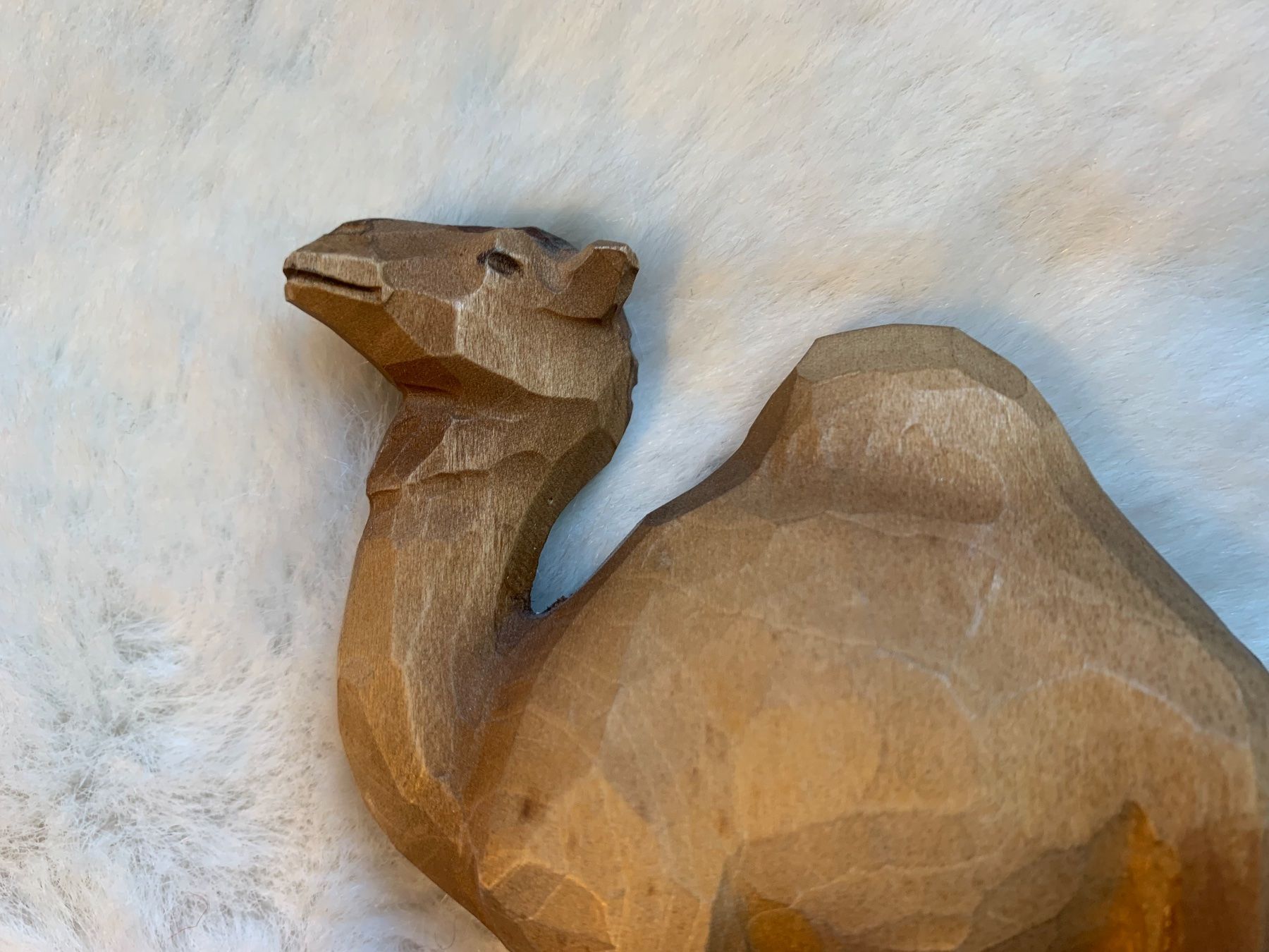 Figuren: Junges Dromedar, Holz, Krippenfigur, Huggler Brienz – Gebraucht aus Kloten von petrol5555 2