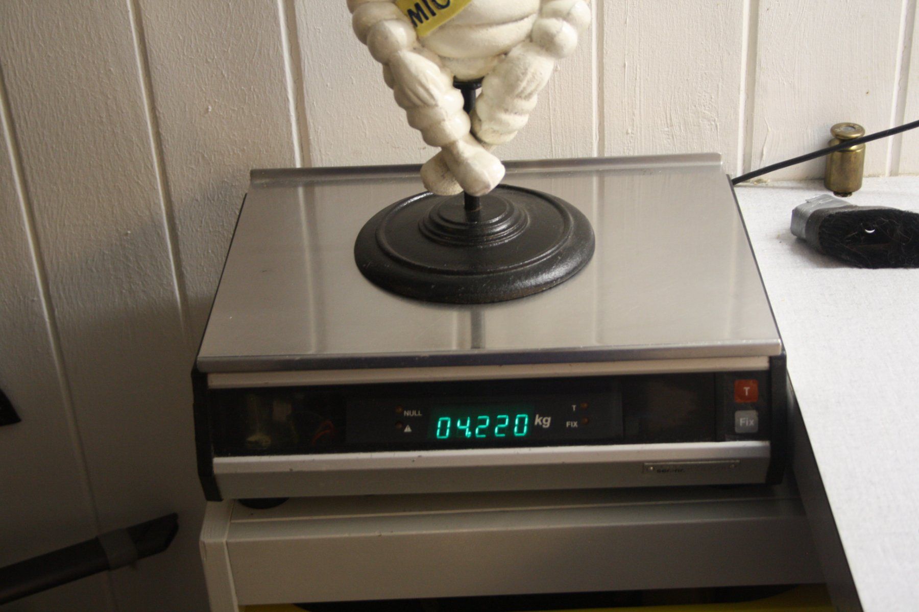 Michelin Statuette: MICHELIN MANN BIBENDUM EISEN – Usato da Wauwil venduto da Pneuedy 9