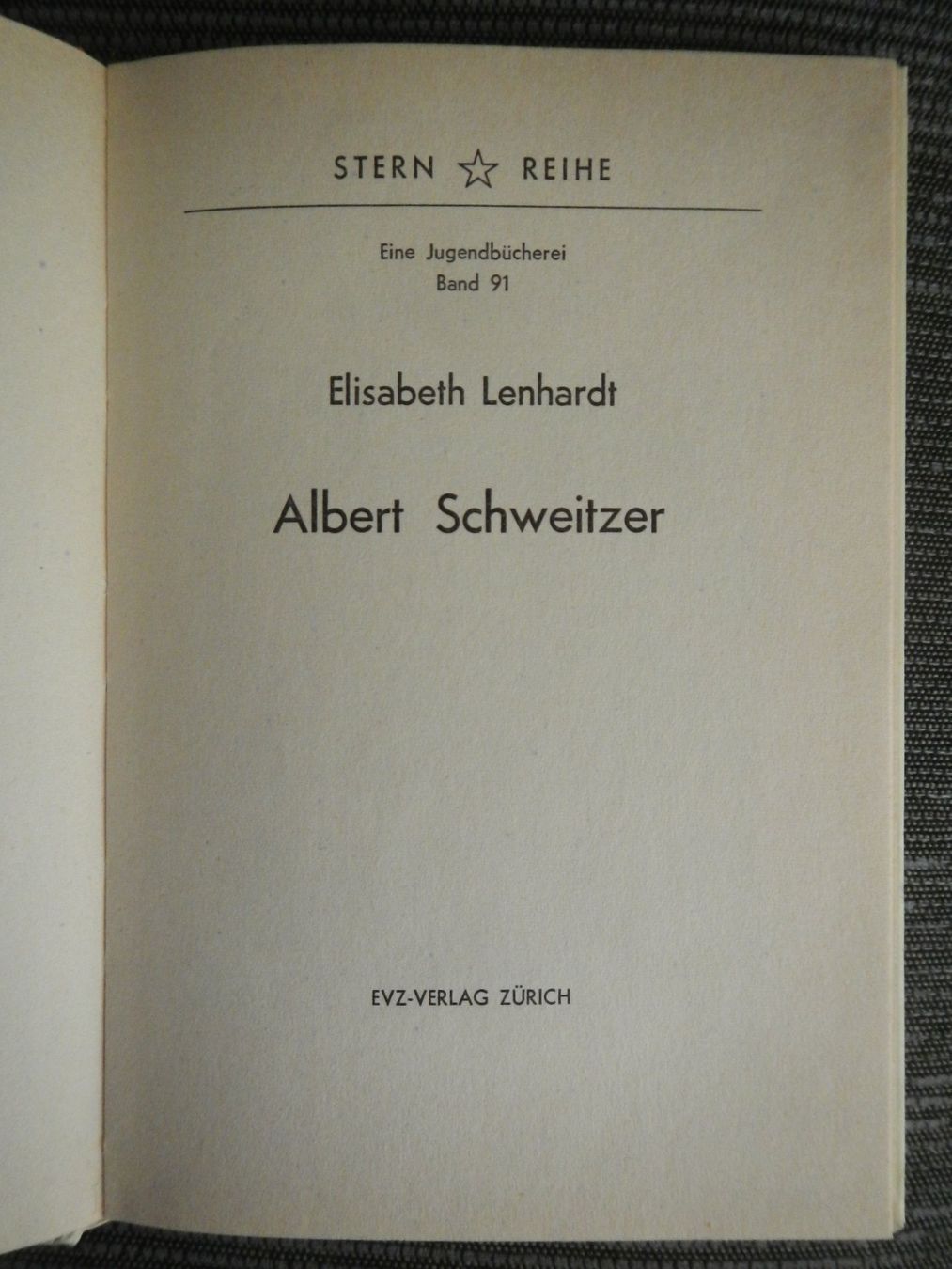 Libri: Albert Schweitzer, Elisabeth Lenhardt, 1965 – Usato da Wallisellen venduto da Marysan8 1