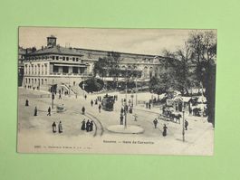 Genève - Gare de Cornavin - belebt - Oldtimer