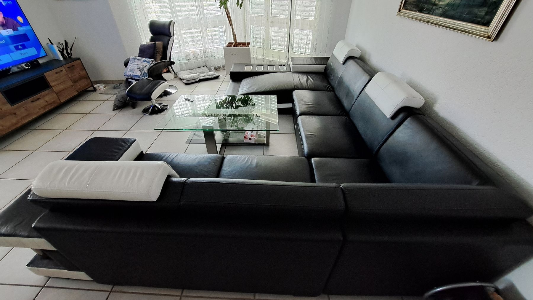 Sofas: Leder Garnitur – D'occasion à Wildegg par miasofanis 1
