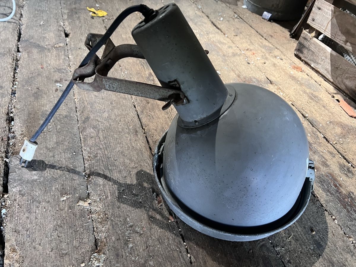 Lampen: Alte Fabriklampe Industriedesign – Gebraucht aus Dinhard von Stahlguss 3