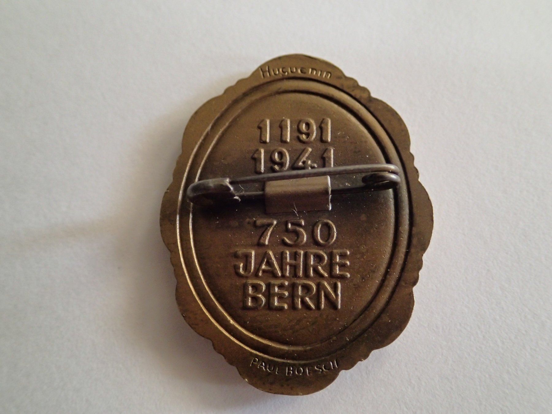 Plaketten & Abzeichen: Anhänger Kanton Bern 1941 – Gebraucht aus Allschwil von Salus17 1