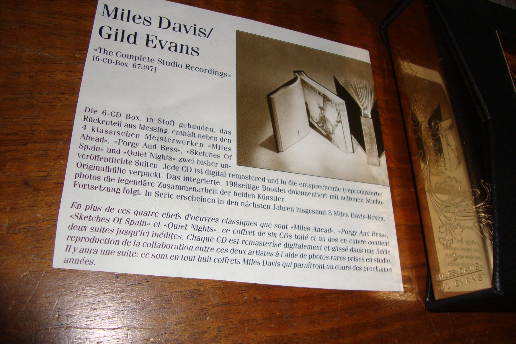 CD: MILES DAVIS / GIL EVANS  Complete Columbia Studio Recordings – Usato da Bern venduto da carola31 4
