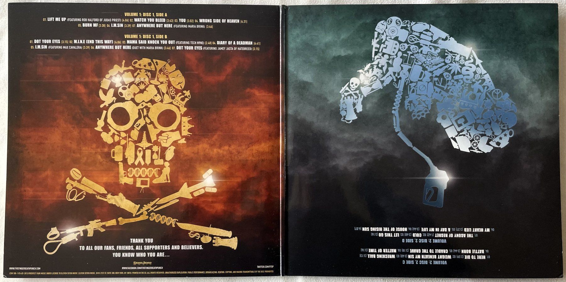 Vinyles: Five Finger Death Punch ‎– The Wrong Side - 2 x Clear Vinyl – Neuf (Voir description) à Uster par Zardodel 4