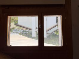 Holzfenster doppelt verglast – 142 × 95 cm