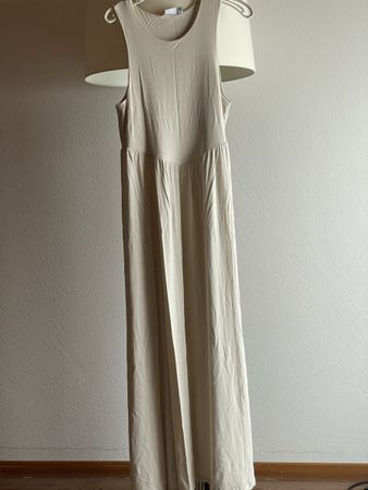 Langes Sommerkleid / Maxikleid Gr. M (38/40) Beige/Sand – VE