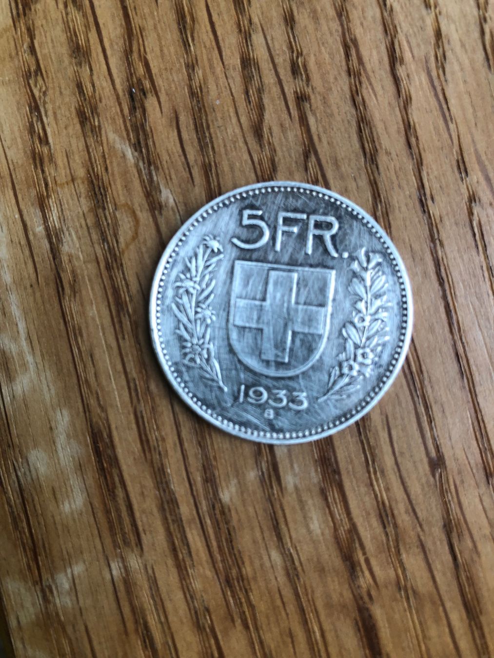 Tutti le monete: 5 Franken Münze 1933 – Usato da Hinwil venduto da dadalina76