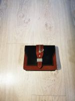 Handtasche braun-schwarz Leder