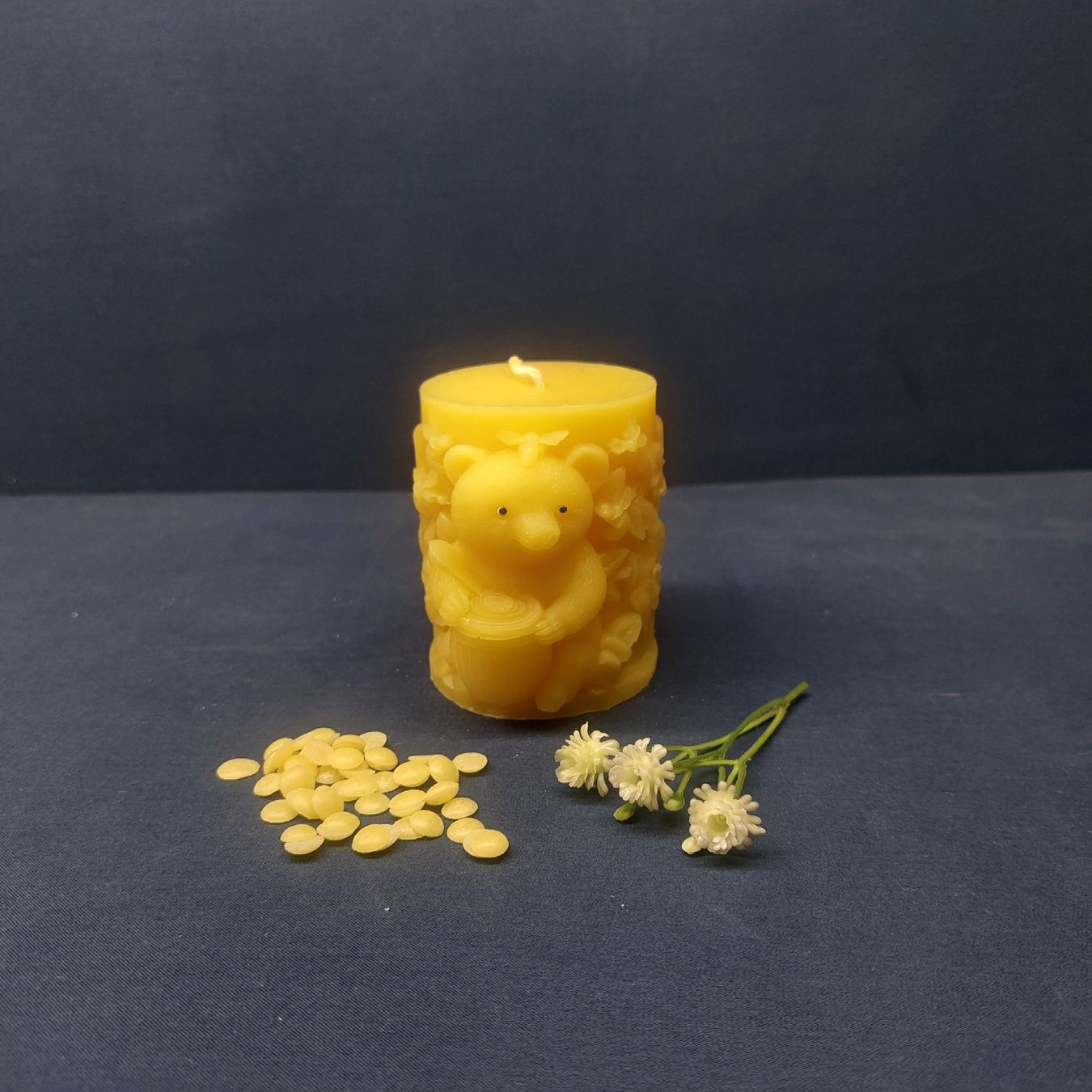 Bougies: Bienenwachskerze mit Bärlideko – Neuf (Voir description) à Jegenstorf par pluesch94