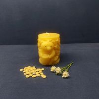 Bienenwachskerze mit Bärlideko