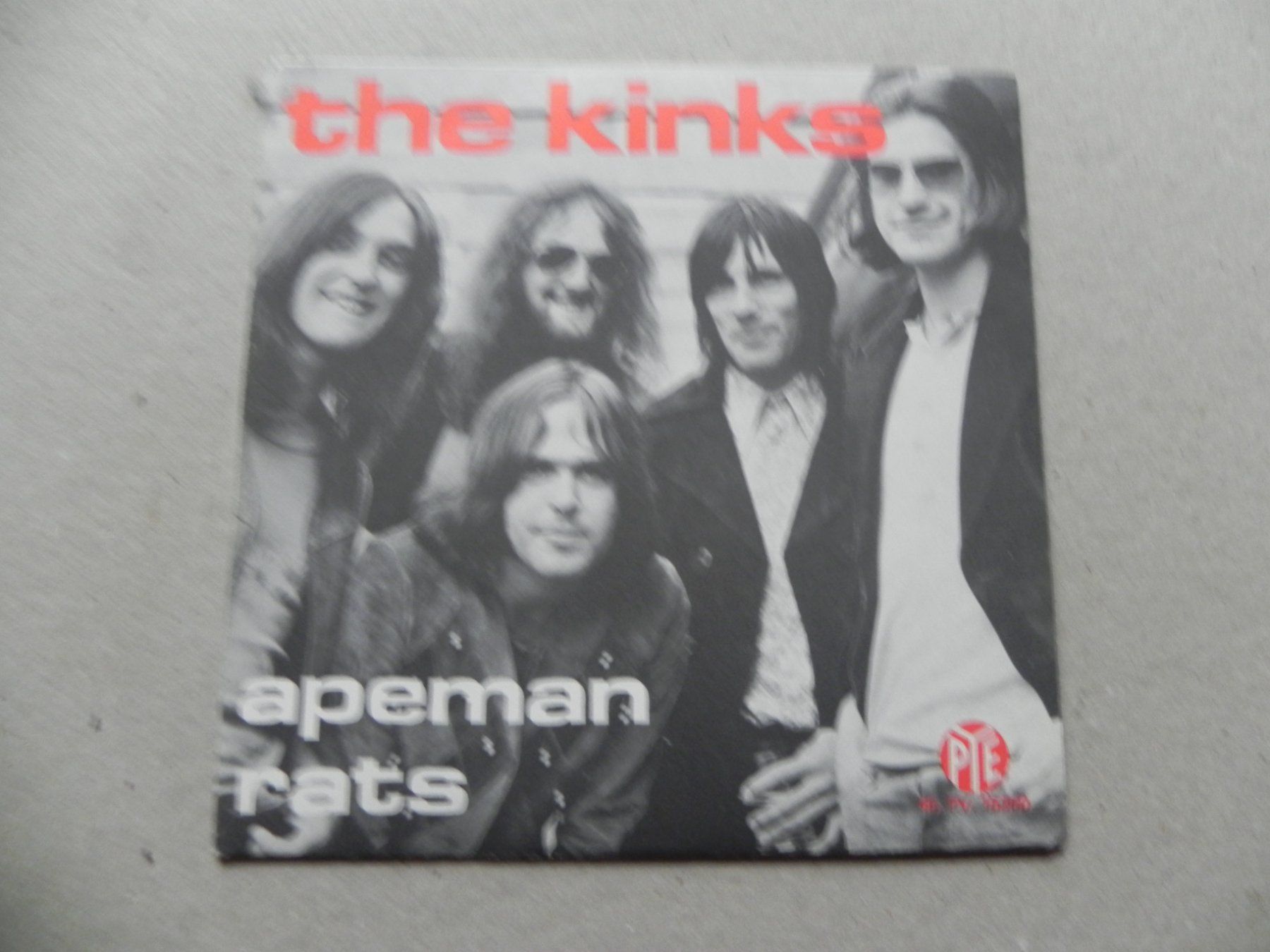 Schallplatten: Single brit. Rock Band The Kinks ca. 1972 Rats  /   Apeman – Gebraucht aus Siebnen von krimsie