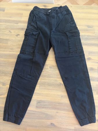 Pantalon cargo jogger H&M noir taille 158 pour enfant