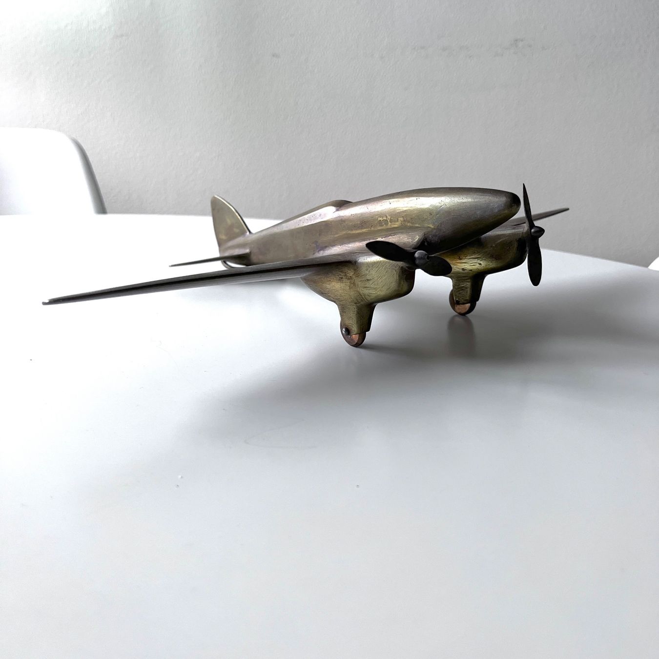 Modellbausätze & Standmodelle: MASSIVER MESSINGFLIEGER / PROPELLERFLUGZEUG, ALT UND SCHWER – Gebraucht aus zuerich von Zenzone 7