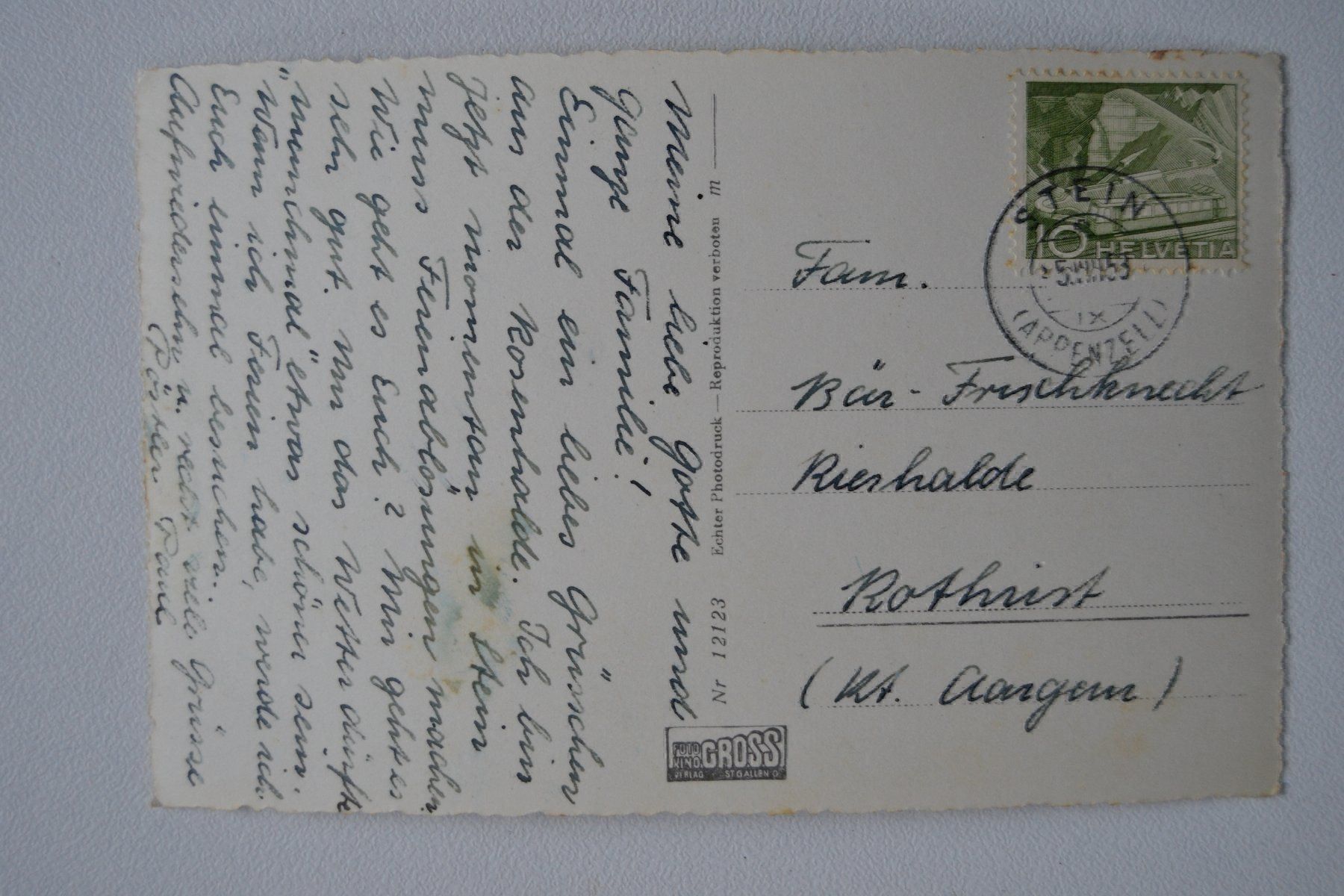 Cartes postales: Stein App. – D'occasion à Beinwil am See par kajak55 1