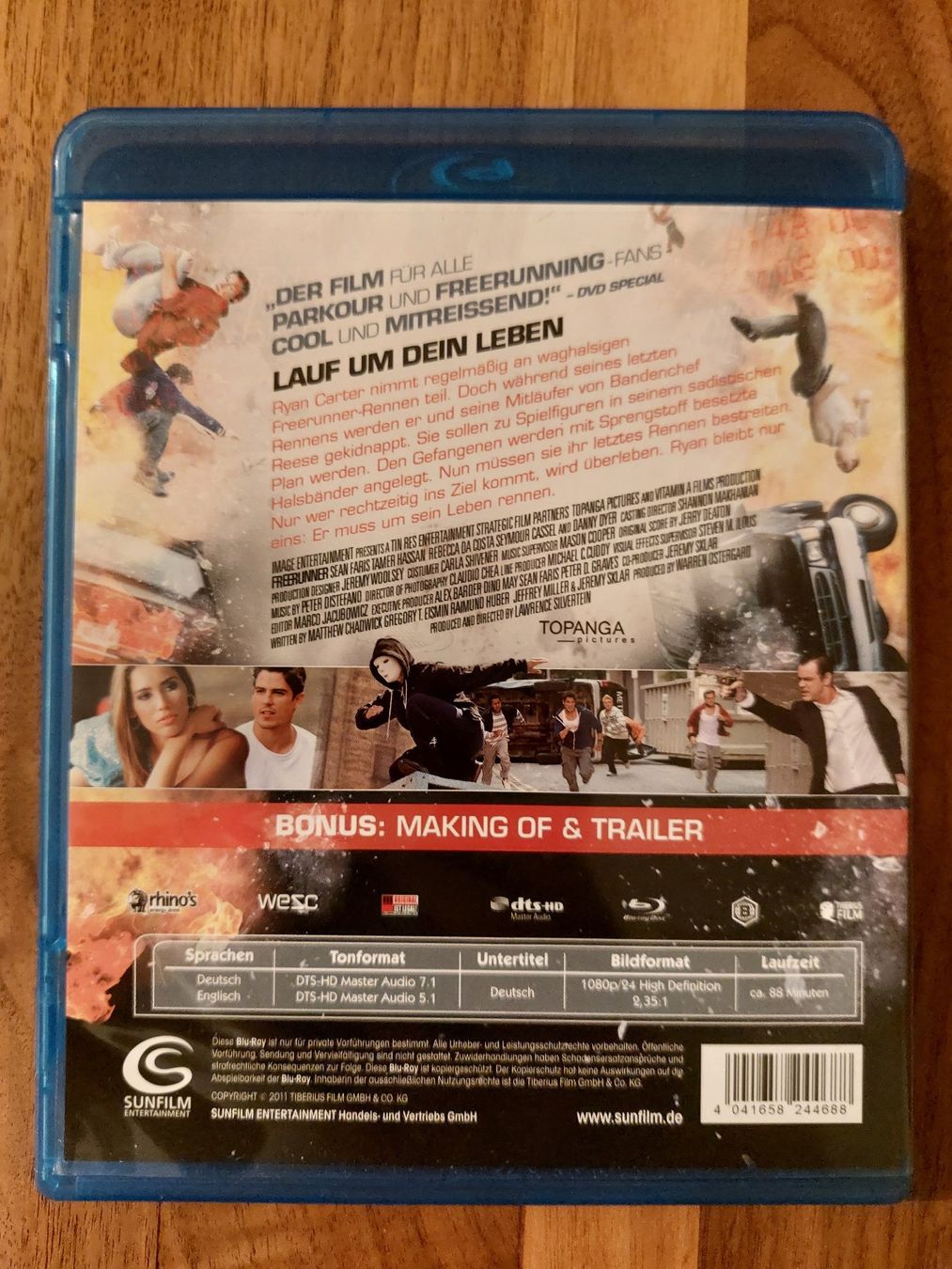 Tutti i DVDs: Blu Ray - Freerunner – Usato da Rheinfelden venduto da Onyx74 1