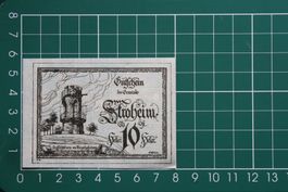 currency voucher austria stroheim 10 heller 1920