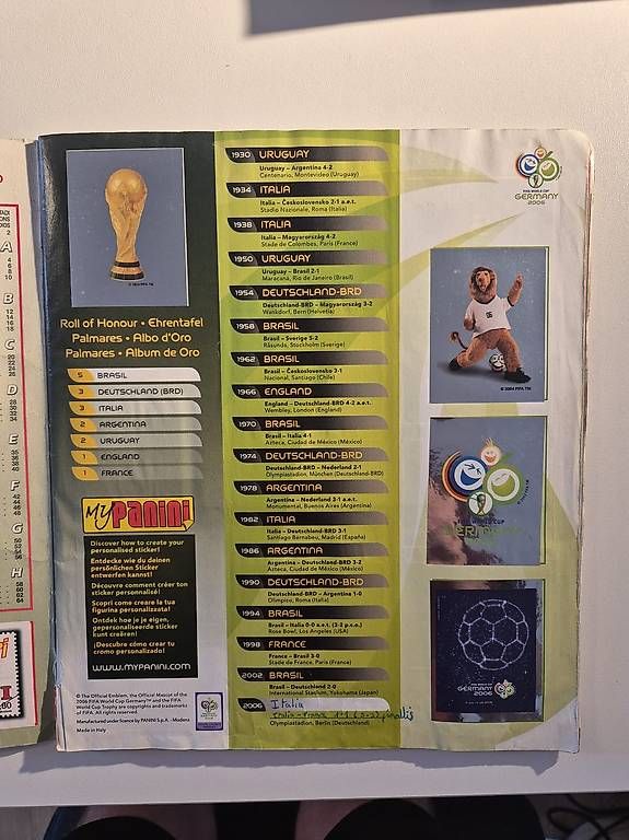 Album: FIFA WORLD CUP 2006 - Album Panini complet 100% – Usato da Echallens venduto da cha_6vnf 1
