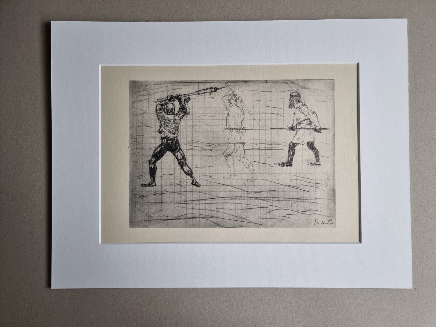 Foto & Immagini: FERDINAND HODLER   MIT PASSEPARTOUT – Usato da Gersau venduto da kunst-online
