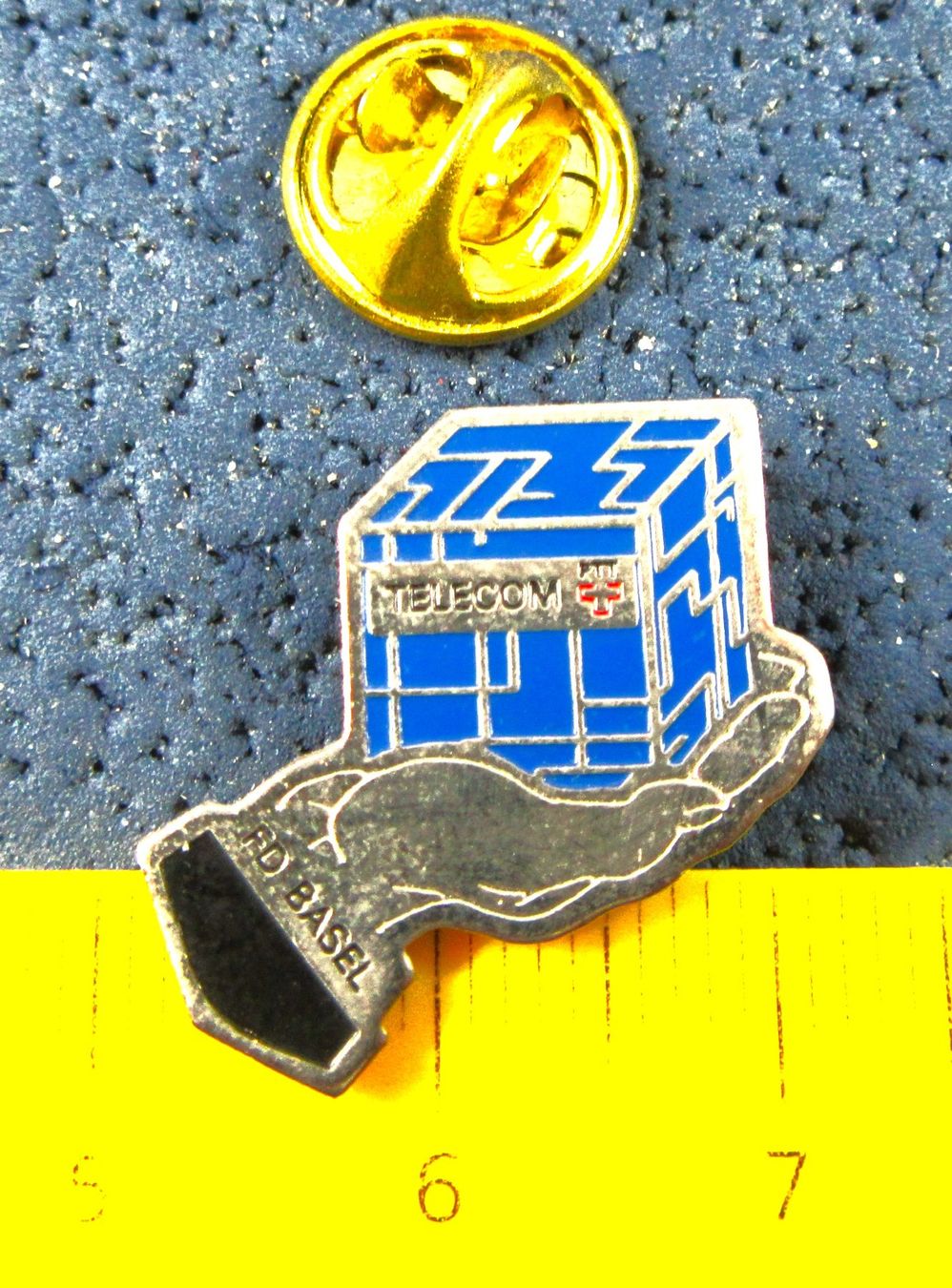 Swiss Plaketten & Abzeichen: PTT SCHWEIZ TECOM TD BASEL PIN – Gebraucht aus Ettingen von Hausi4711