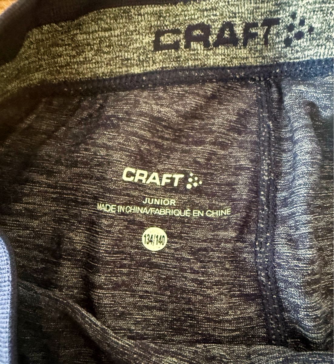 Craft Biancheria intima: Funktionswäsche Set Craft Junior, Grösse 134/140 Top – Usato da Horgen venduto da adr_6ynz 6