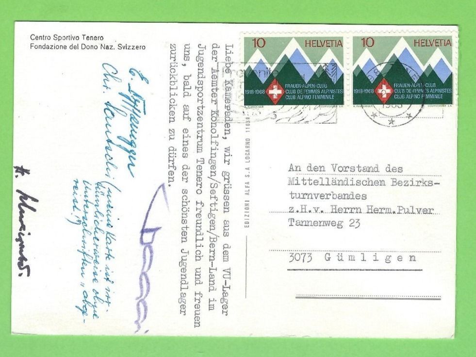 Cartoline postali: Centro Sportivo Tenero – Usato da Zürich venduto da t24_de 1