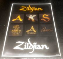 COLLECTORS STUFF Zildjian Cymbals Sticker Sheet