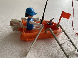 Playmobil Schlauchboot und Fischer