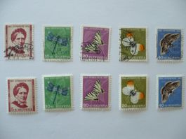 Pro Juventute 1951 je 1 Satz ungebr. & gest. SBK J138 - J142