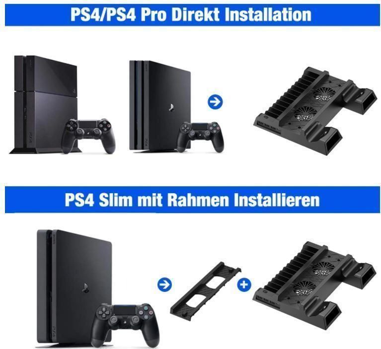 Console: PS4/PS4 Pro/PS4 Slim Vertikaler Kühlstän – Nuovo e nell'imballaggio originale da Unterägeri venduto da RmOnline 2