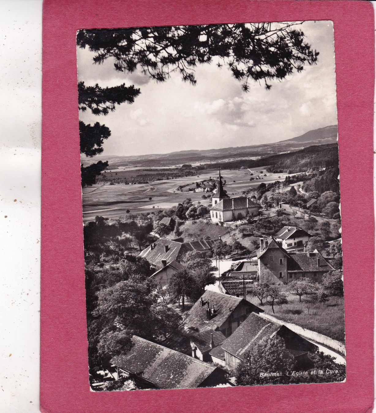 Cartoline postali: Baulmes Eglise et la cure – Usato da Herisau venduto da Lisegrat2008