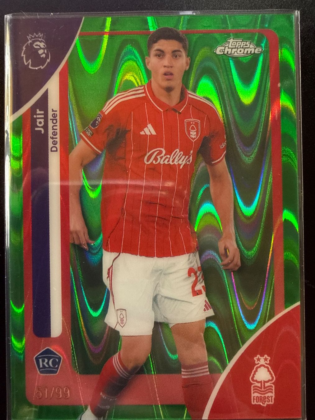 Topps Carte collezionabili: Topps Chrome PL 25/26 - Jair - Nottingham - numbered /99 – Nuovo (secondo la descrizione) da Cheyres venduto da KeK04