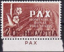 1945, 2Fr. PAX Nr. 271, postfrisch** und fehlerfrei.
