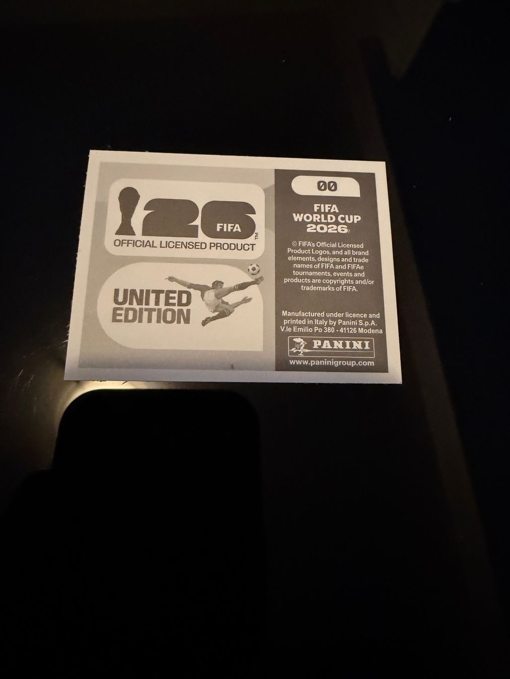 Panini Carte collezionabili: Panini World Cup 26 Number 00 – Usato da Wettingen venduto da NickInc 1