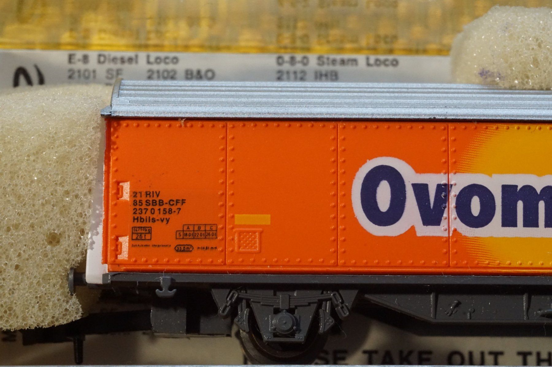 Roco Modellini di ferrovie: Roco Güterwagen Ovomaltine Spur N – Usato da Gränichen venduto da iknow 2