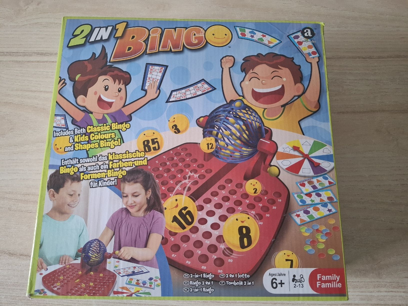Spiele: 2in1 Bingo Spiel mit Farben- & Formenbingo  – Gebraucht aus Winterthur von